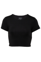 BRIE CROP TOP in colour CAVIAR