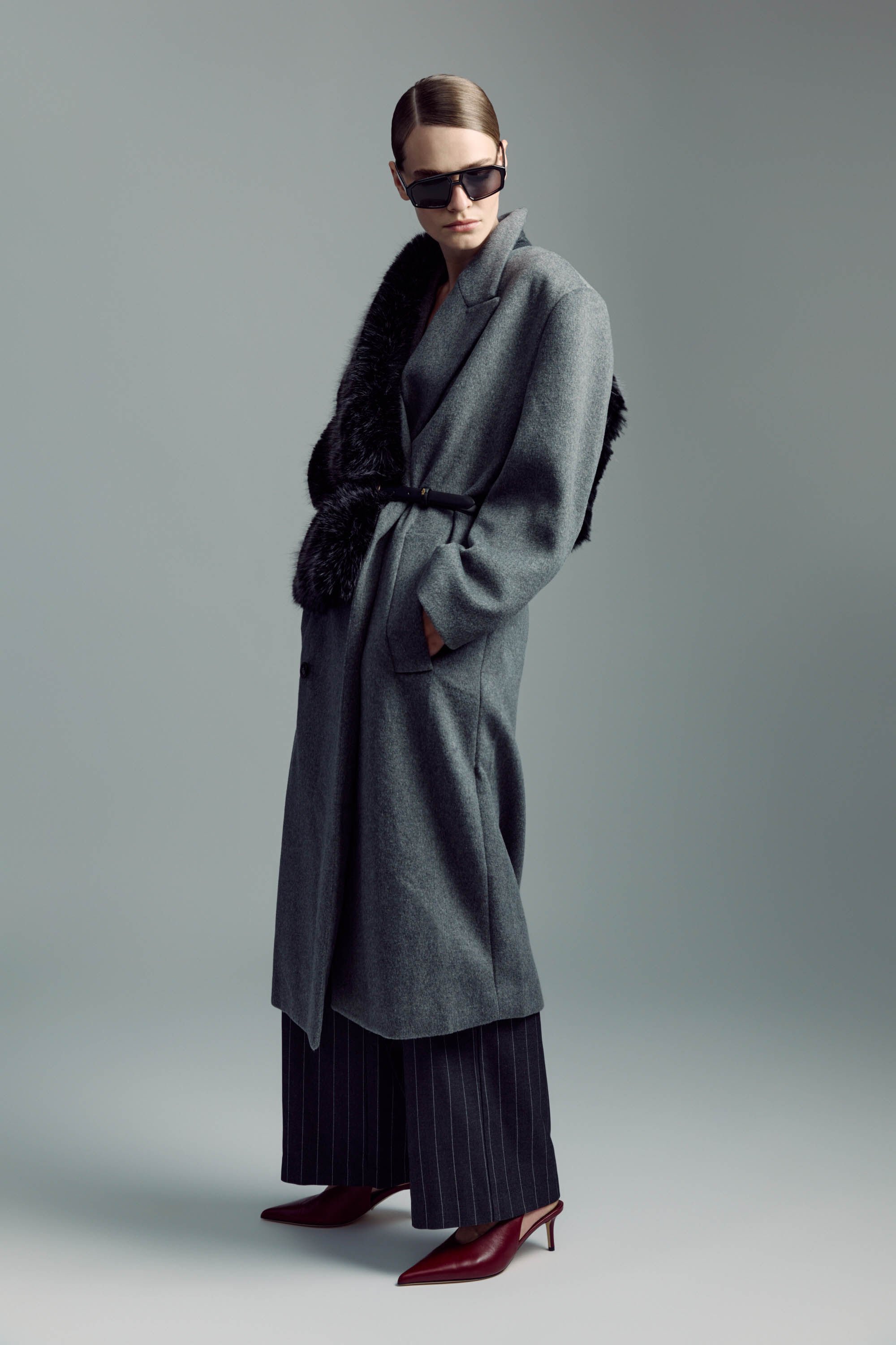 あんずWOOLSILKHERRIGBONE SHORTCOAT あんずWOOLSILKHERRIGBONE SHORTCOAT