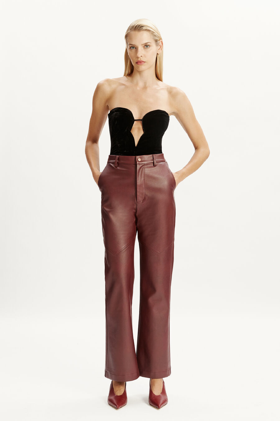 ELENI VELOUR BODYSUIT