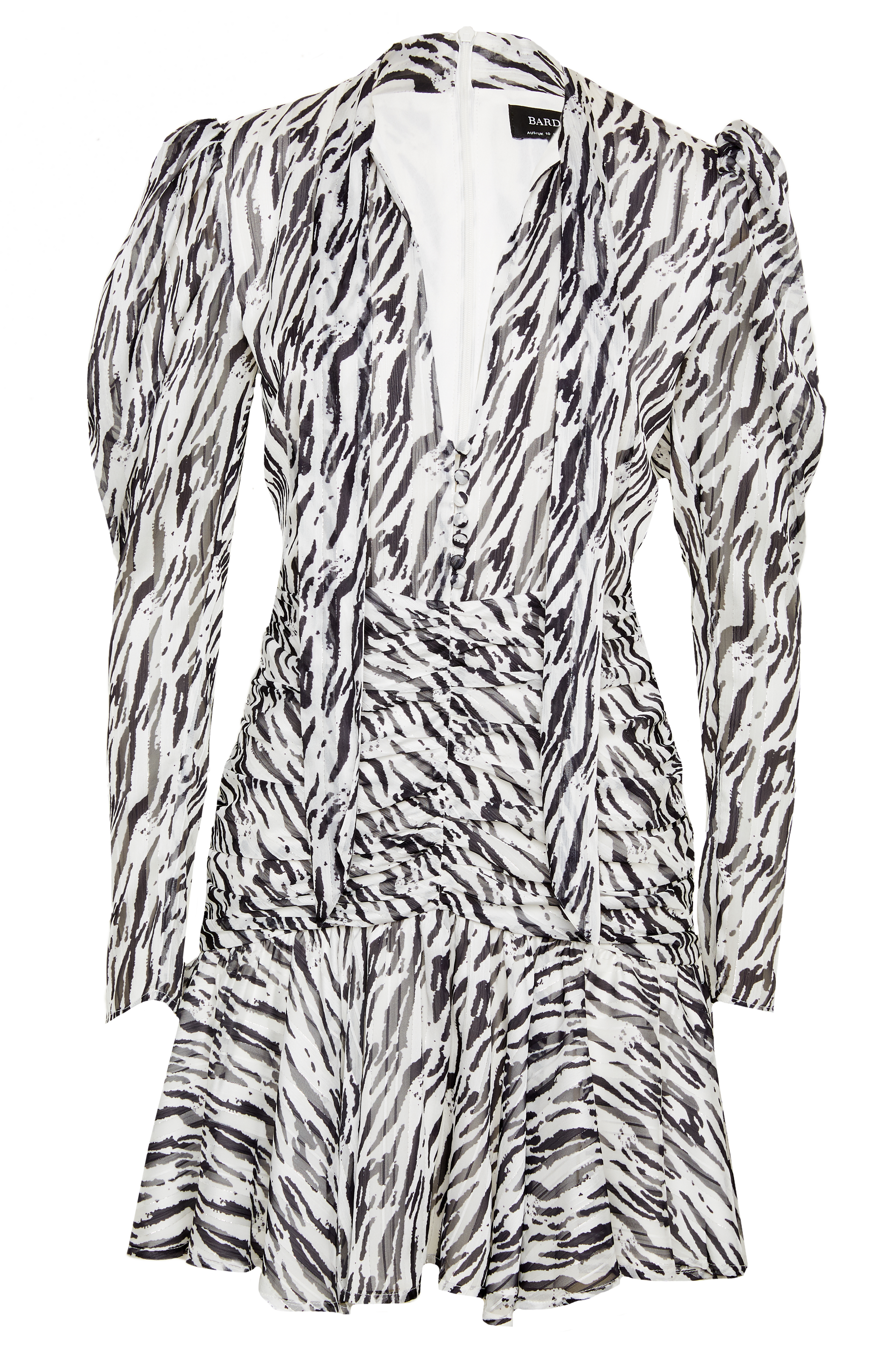 bardot zebra dress