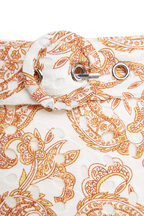 PAISLEY SKIRT in colour AMBER BROWN