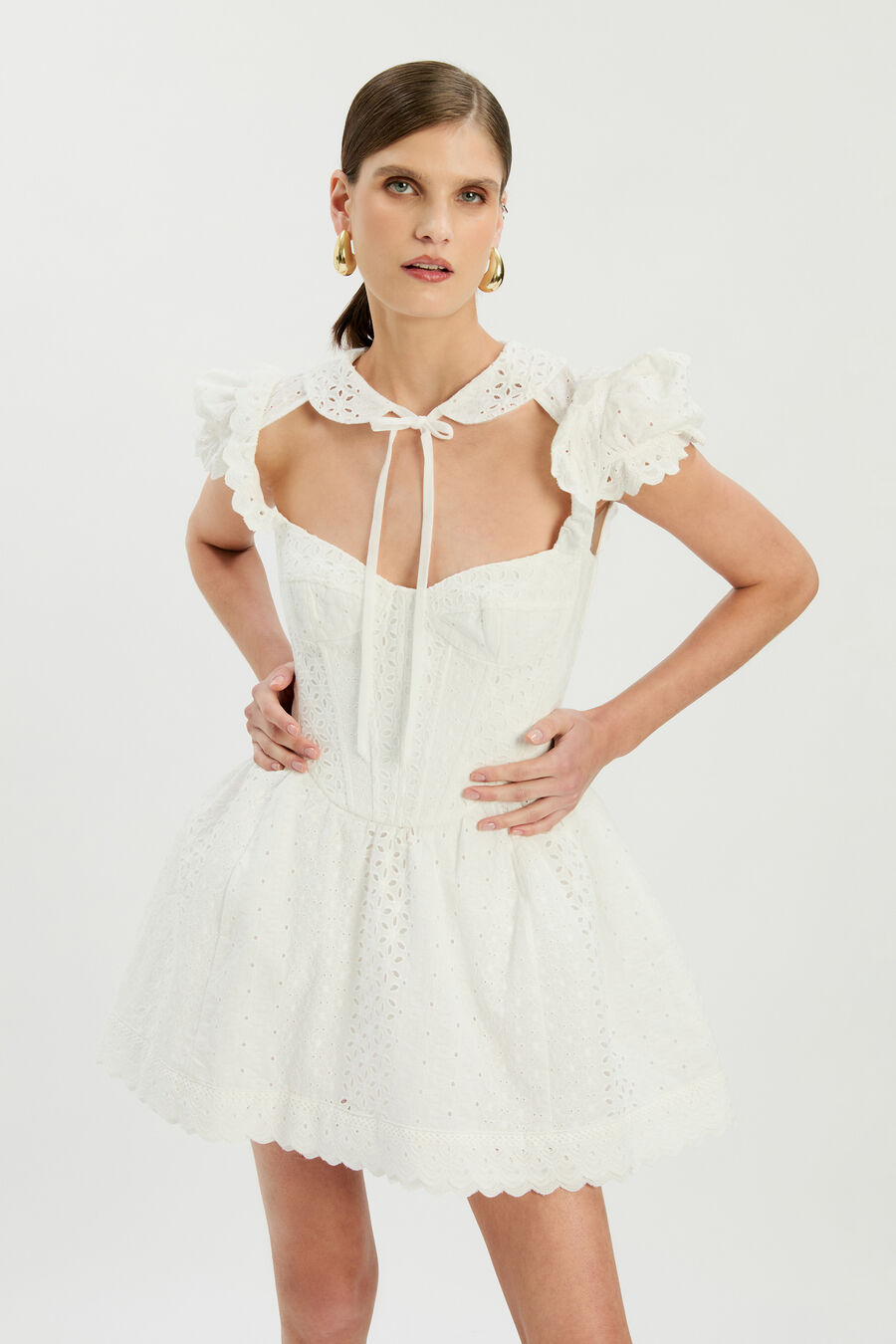 Allington Broderie Mini Dress