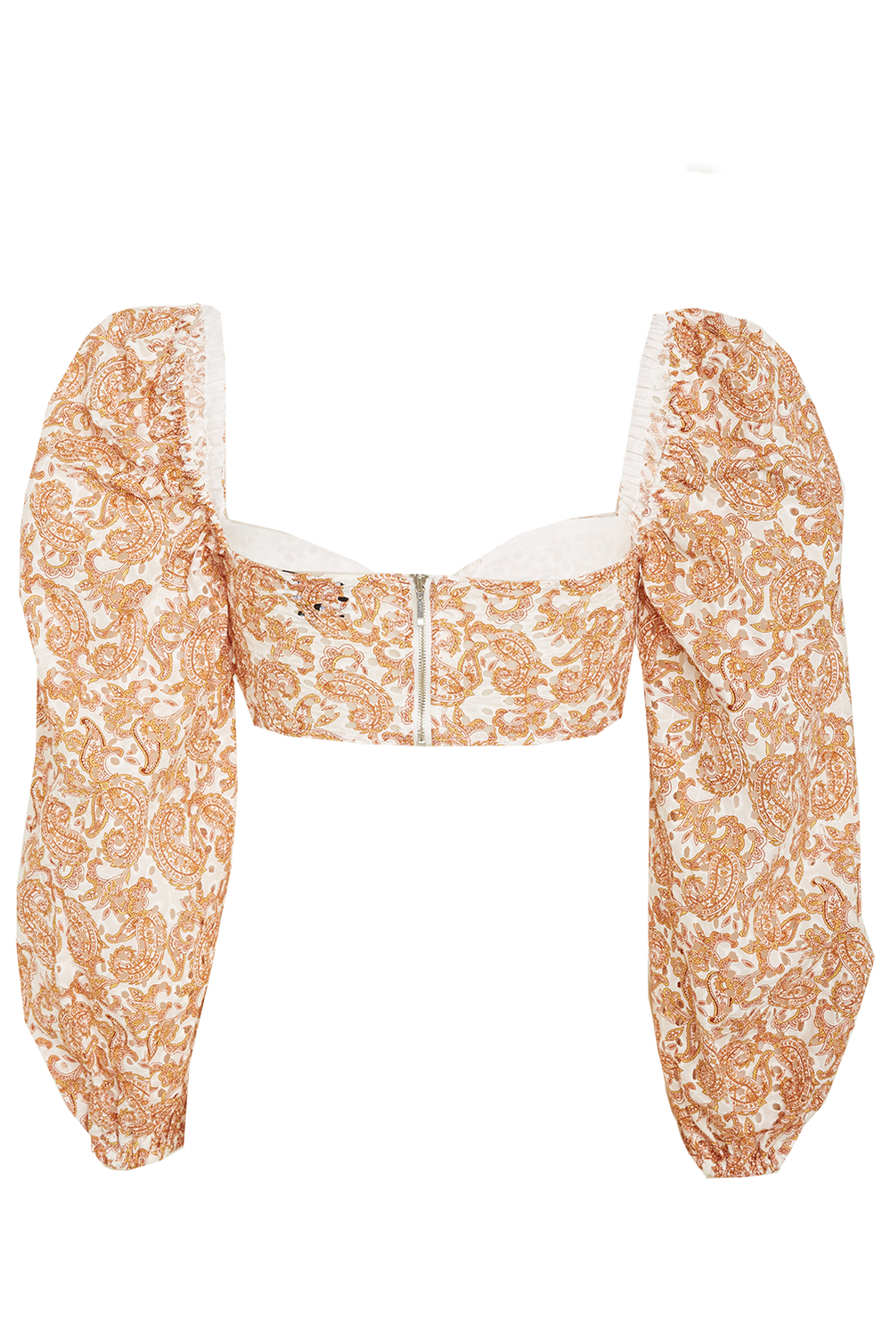 PAISLEY TOP in colour AMBER BROWN