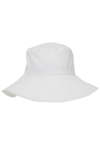 WIDE BRIM BUCKET HAT in colour CLOUD DANCER
