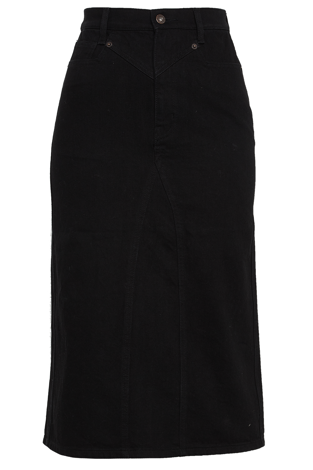 bardot black denim skirt