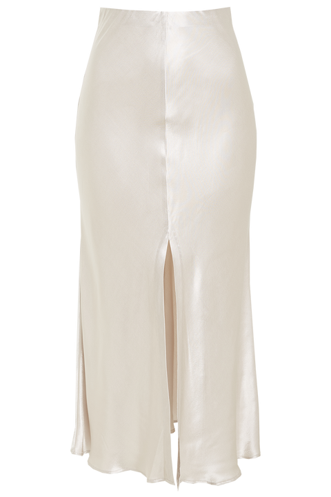 MIDI SLIP SKIRT in colour RAINY DAY