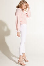 BELL SLEEVE FLUFFY KNIT in colour PINK LADY