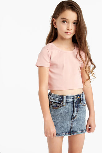 NINA SCOOP TEE in colour SILVER PEONY