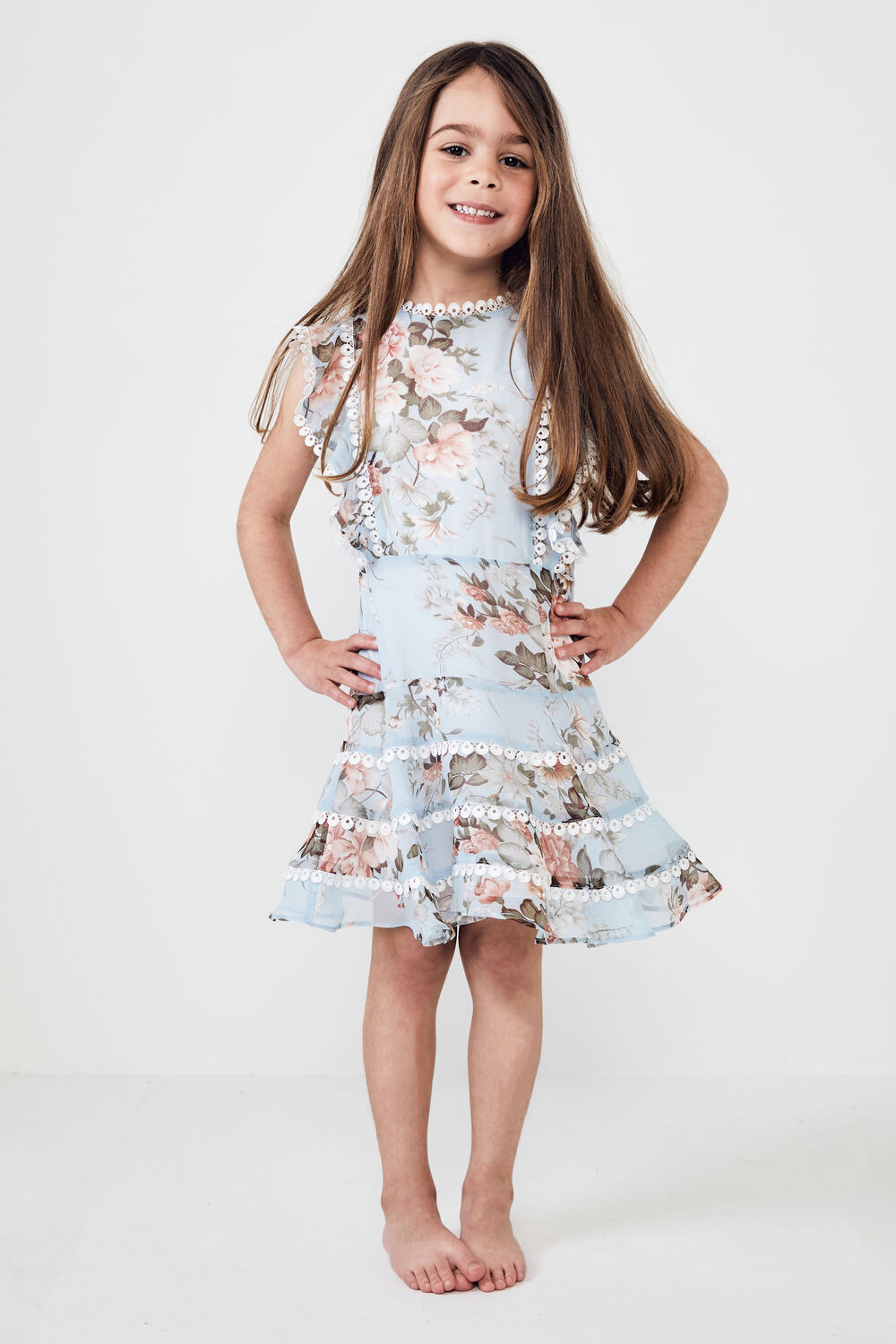 Junior Girl Sadie Trim Dress | Junior Girls 2-7 Dresses | Bardot Junior