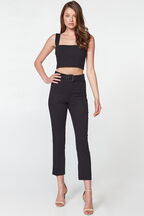 THERESE BUCKLE PANT in colour CAVIAR