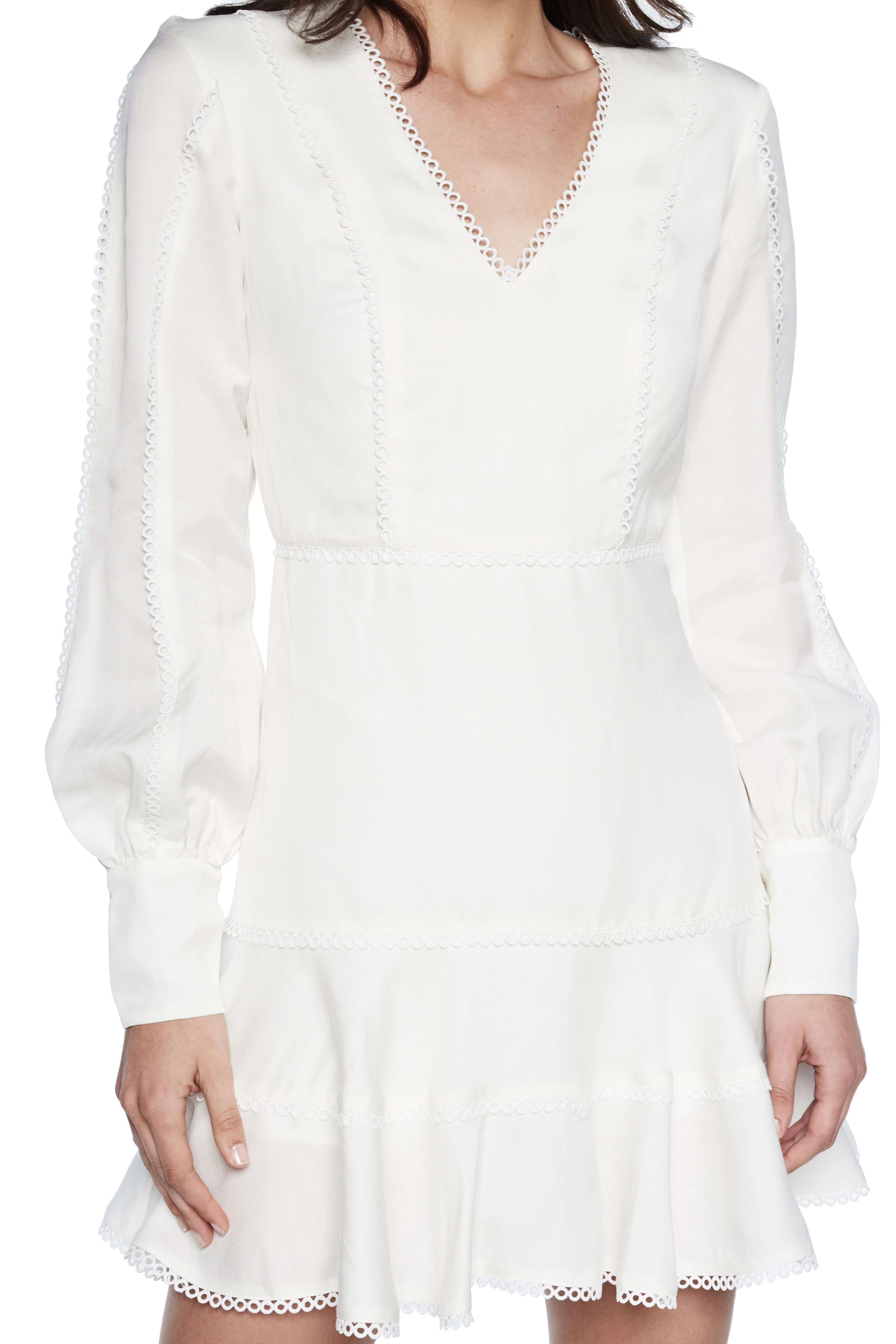 bardot priano trim dress