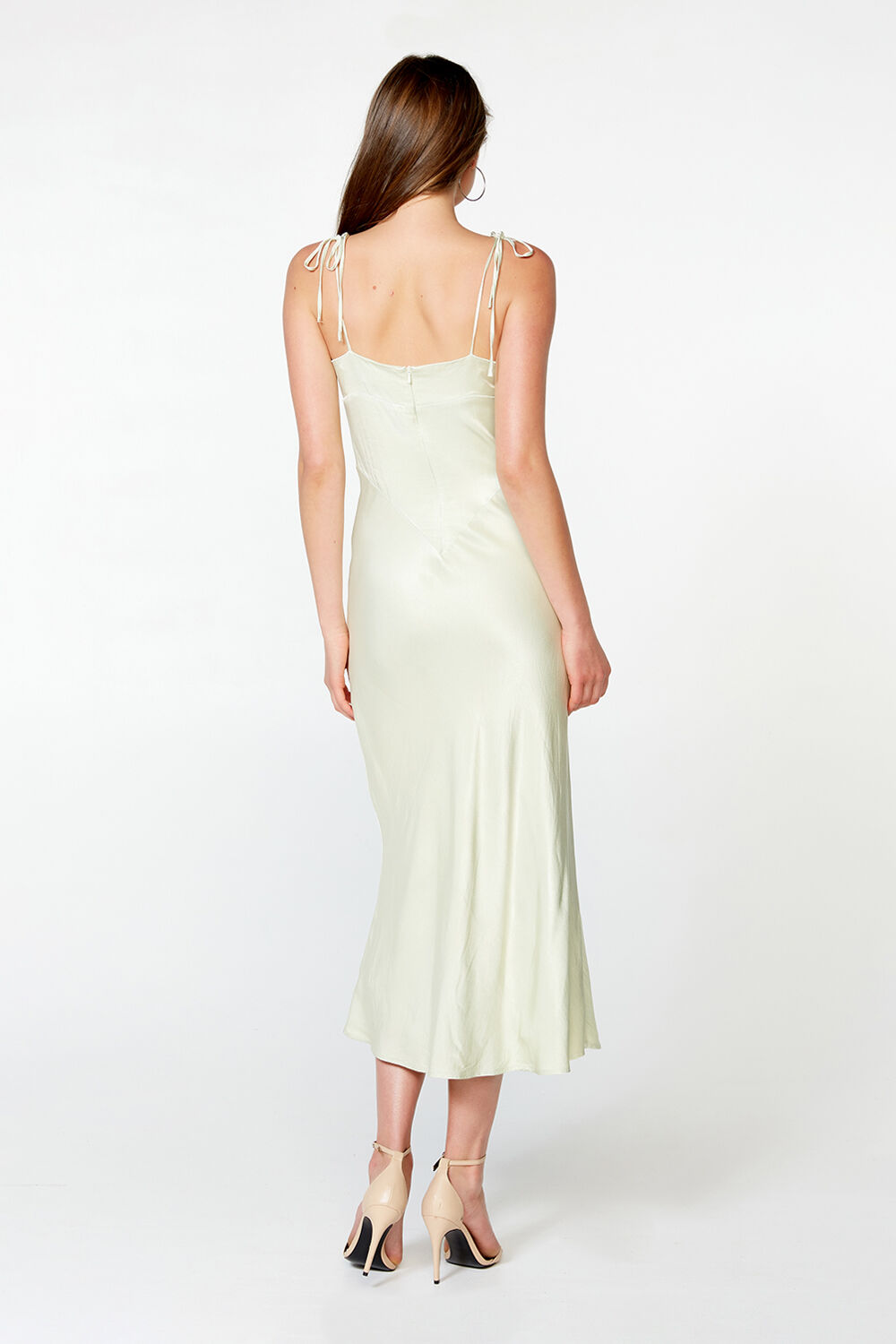 bardot silk dress