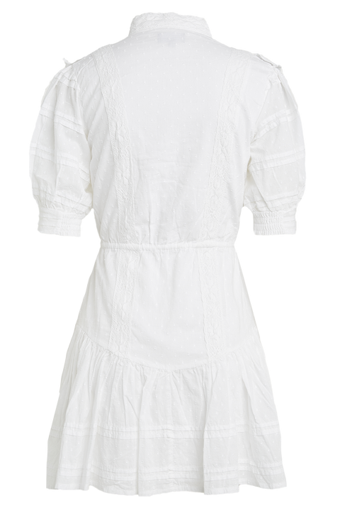 HENRIETTA MINI DRESS in colour CLOUD DANCER