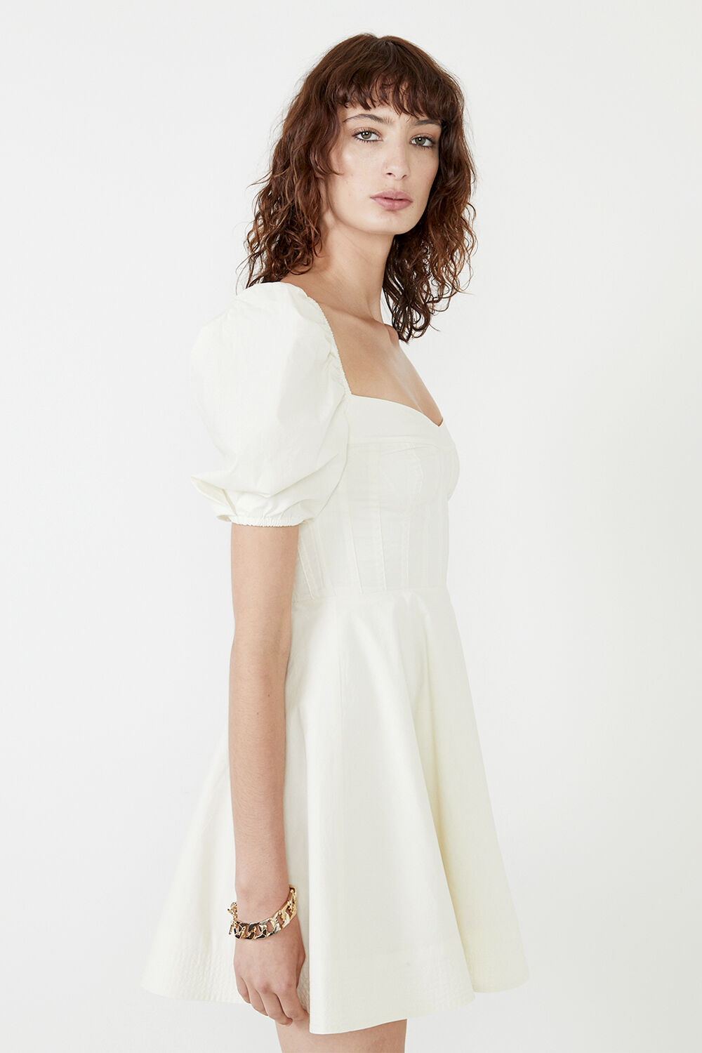 THE CORSET STAPLE DRESS in colour TENDER YELLOW