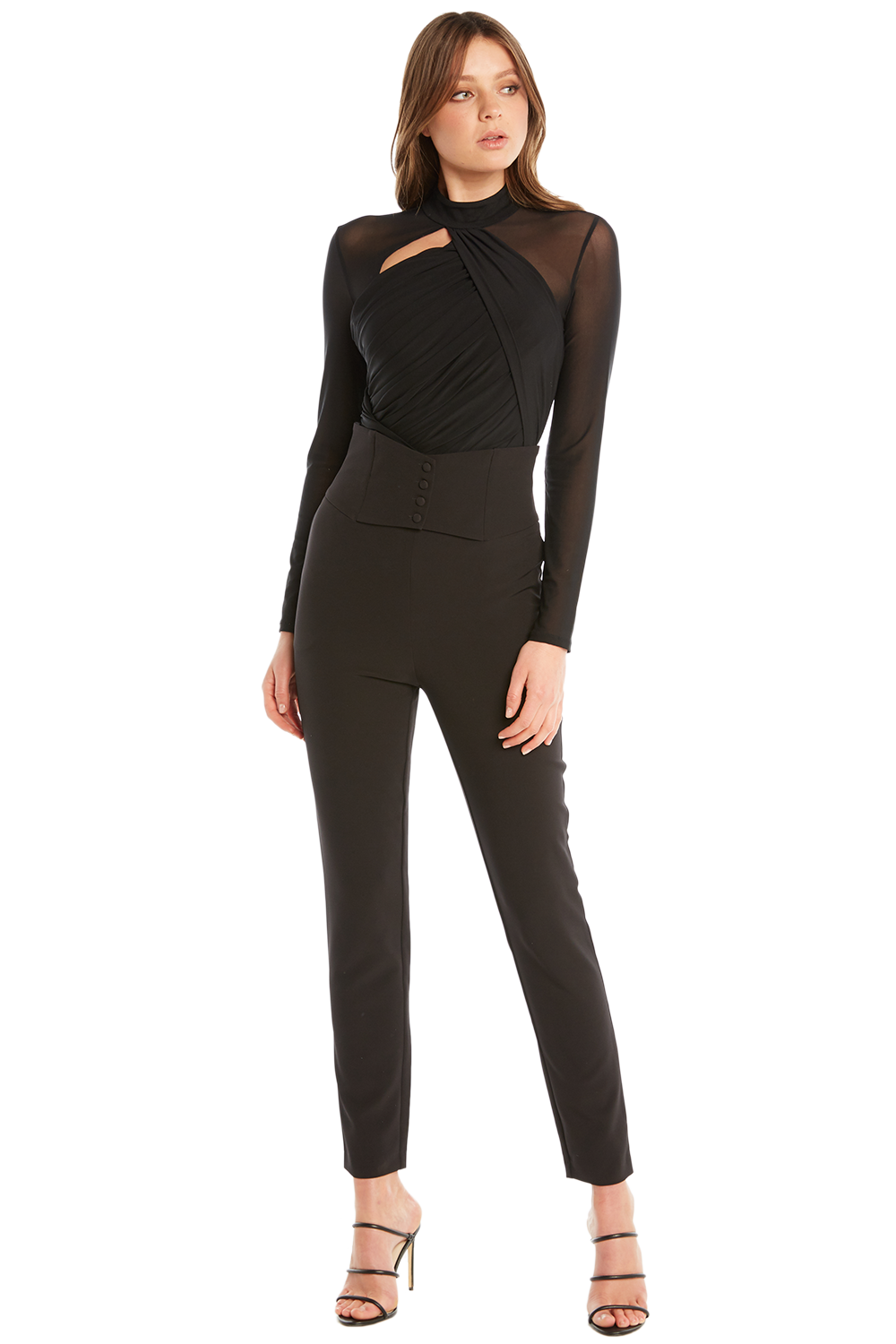 draped bodysuit