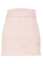 PATCH POCKET DENIM MINI in colour SHRINKING VIOLET