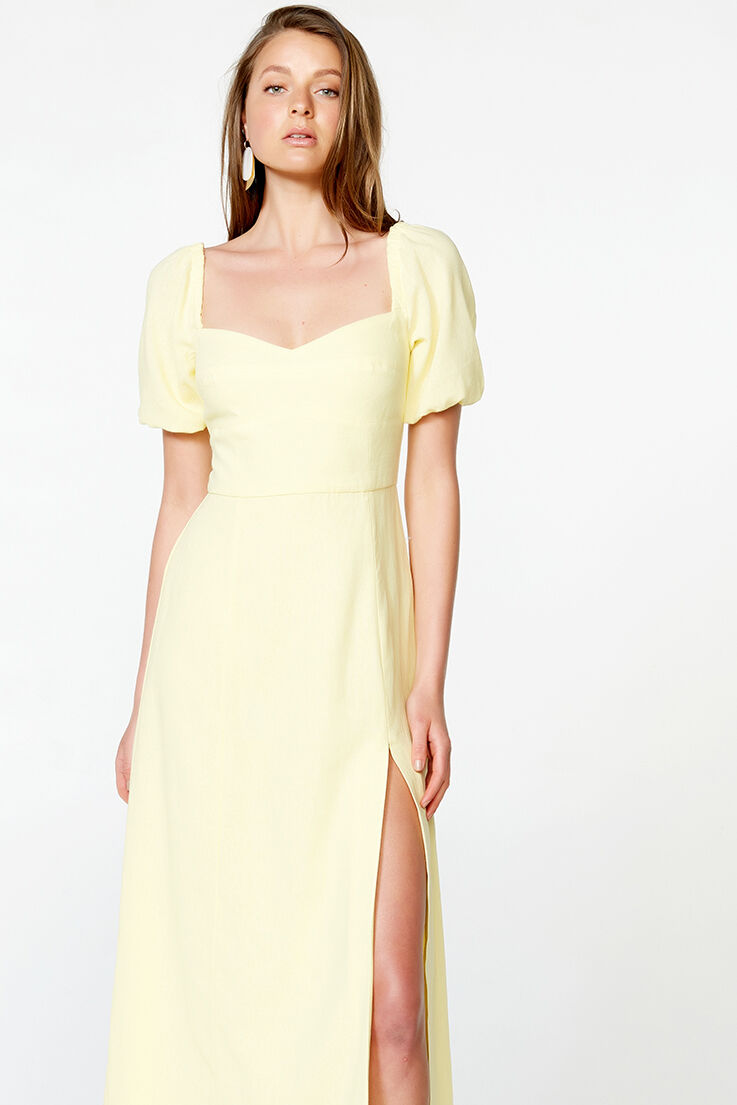 Jacynta Dress in Sun Ylw | Bardot