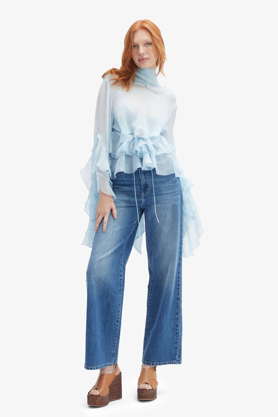 Anyssa Ruffle Blouse