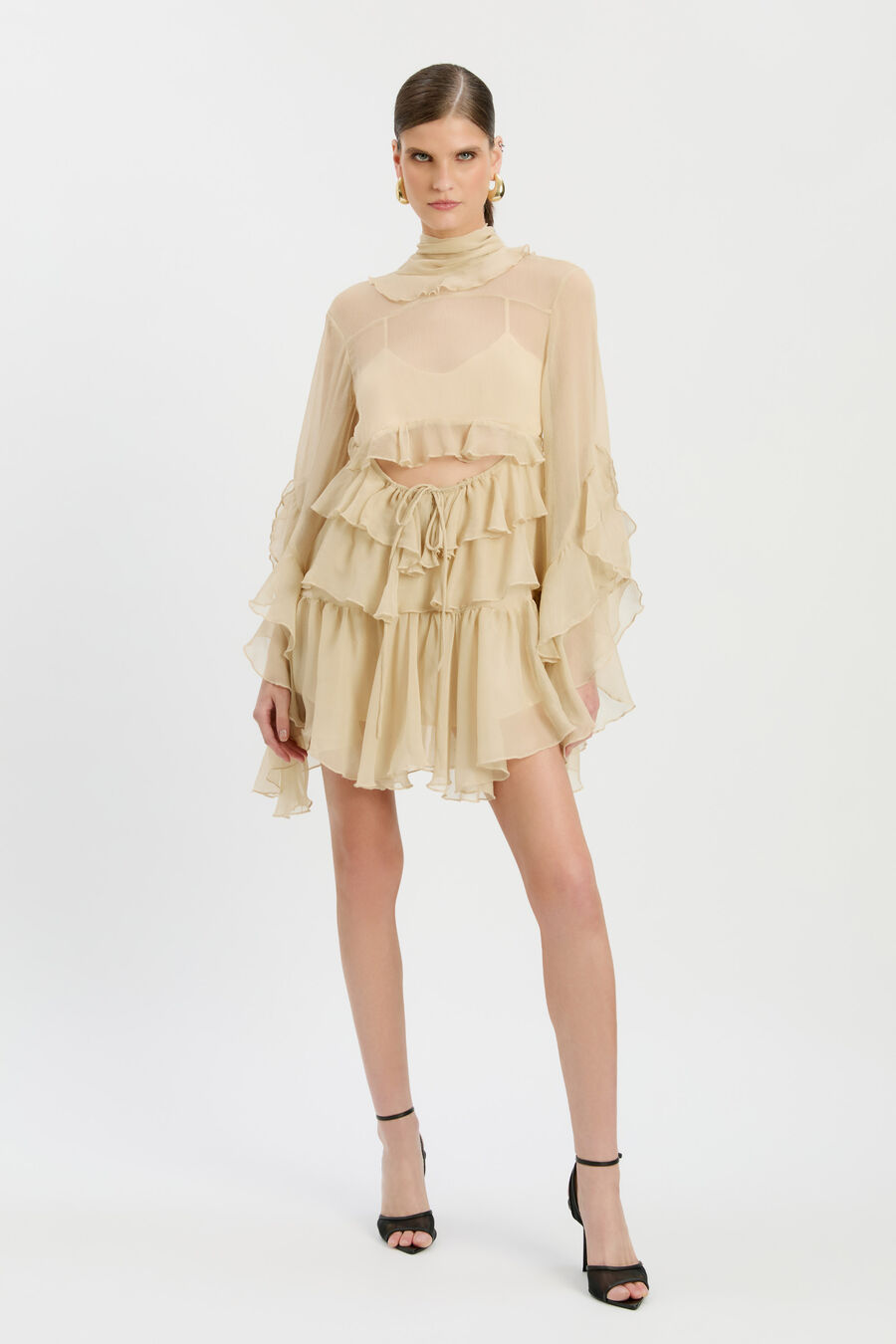 Anyssa Ruffle Mini Dress