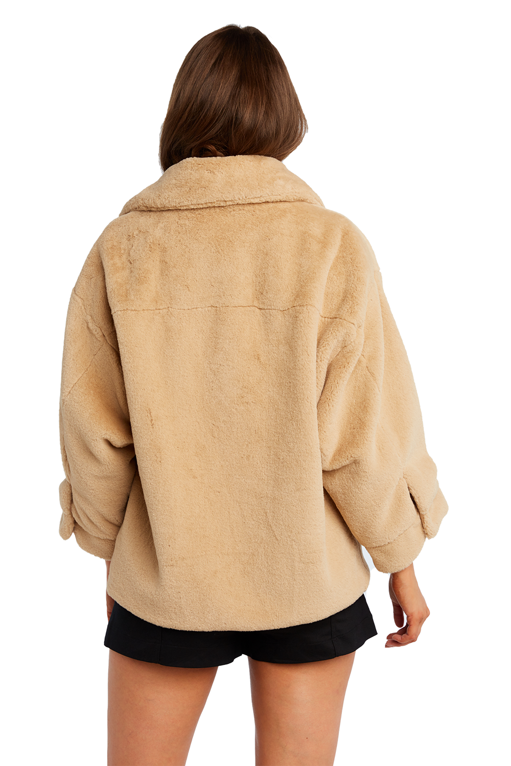 Pia Faux Fur Bomber Ladies Clothing & Jackets & Coats Bardot