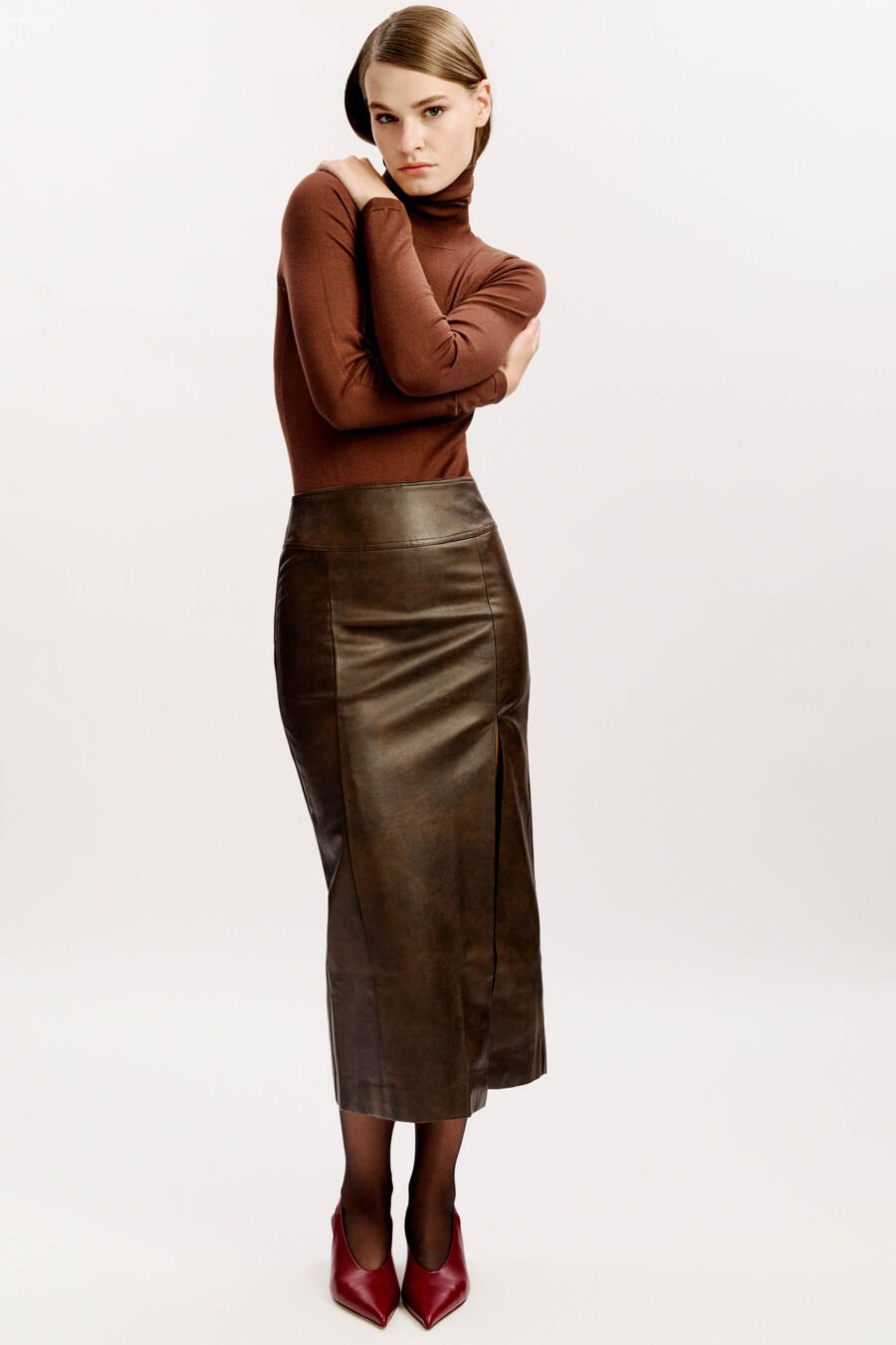 Roll Neck Knit Bodysuit