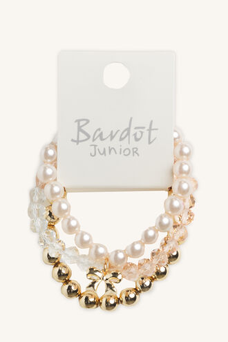 BOW STRETCH BRACELET in colour PINK CARNATION