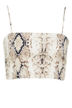 SNAKE PRINT CAMI in colour VANILLA ICE