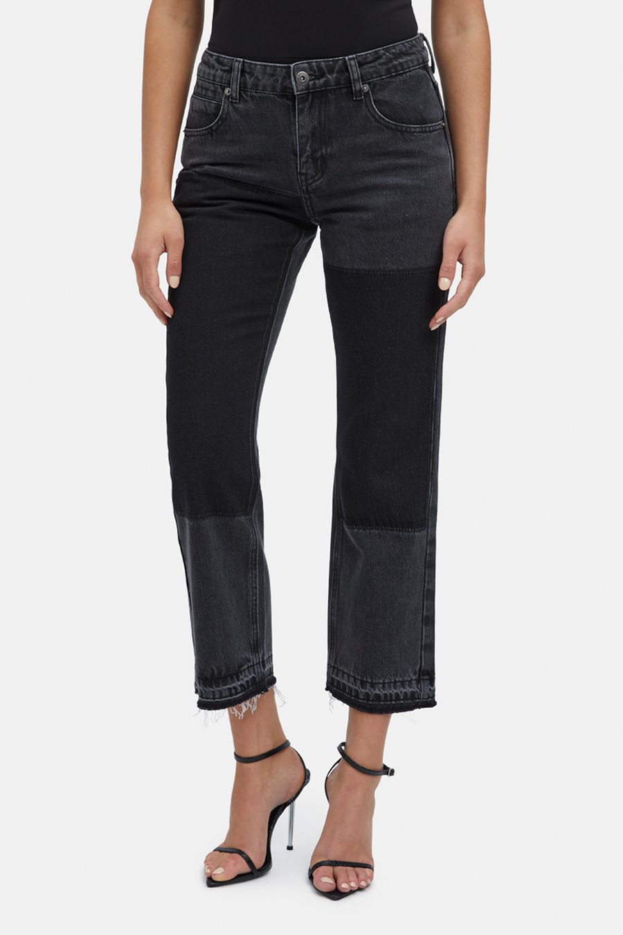 MARLOWE PATCH DENIM JEANS