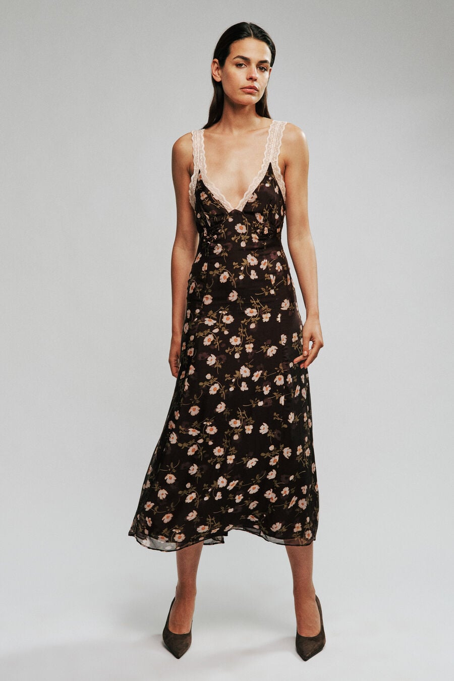 Clarise Printed Midi Dress