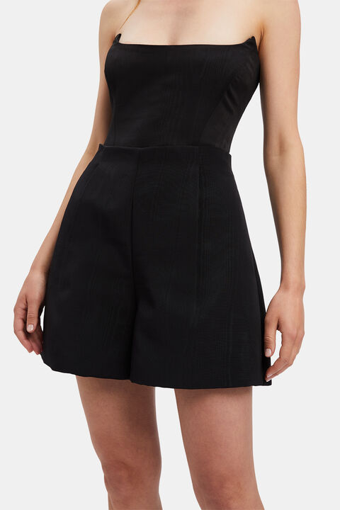 THEA HIGH WAISTED SHORT in colour CAVIAR