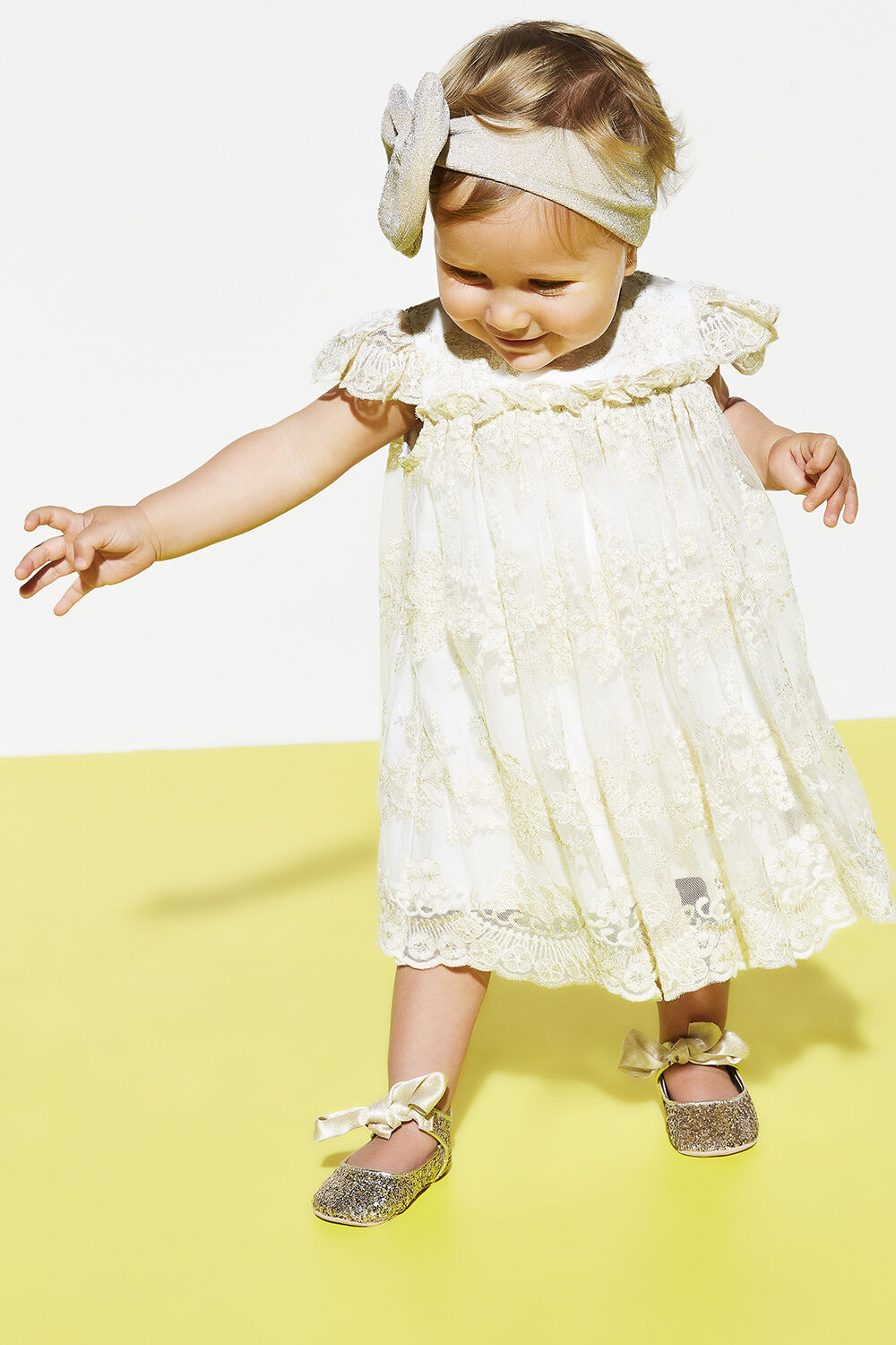 Oriel lace bardot dress 2025