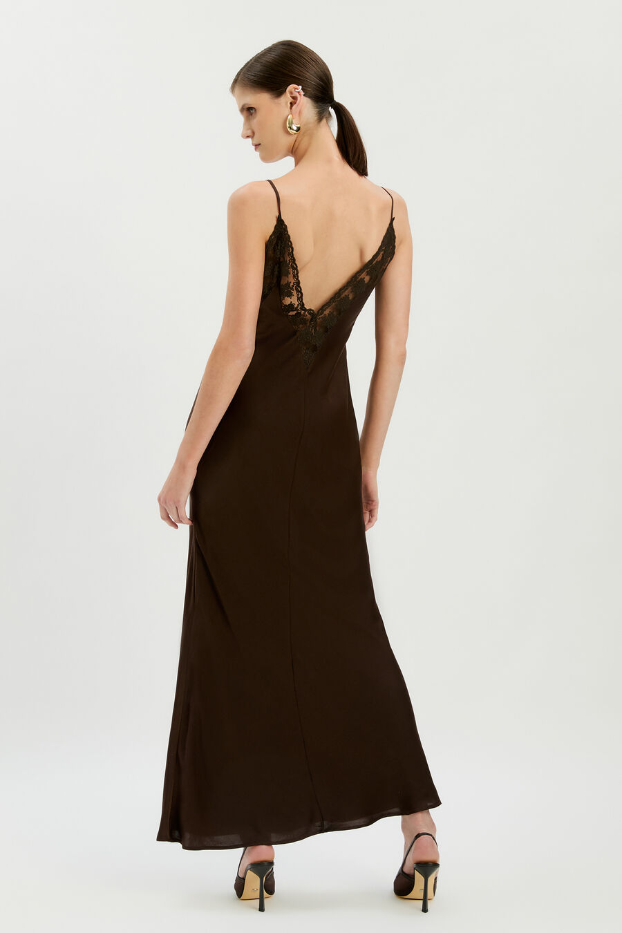Bonita Lace Trim Maxi Dress