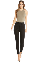 CROSS BACK BODYSUIT in colour DEEP LICHEN GREEN