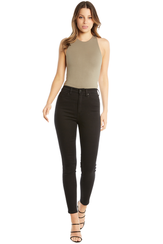 XCROSS BACK BODY in colour DEEP LICHEN GREEN