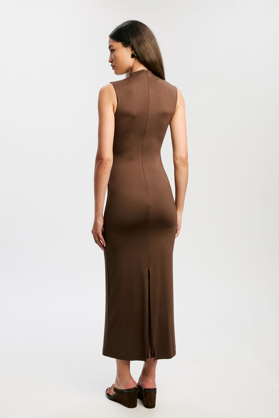 Veneda High Neck Maxi Dress