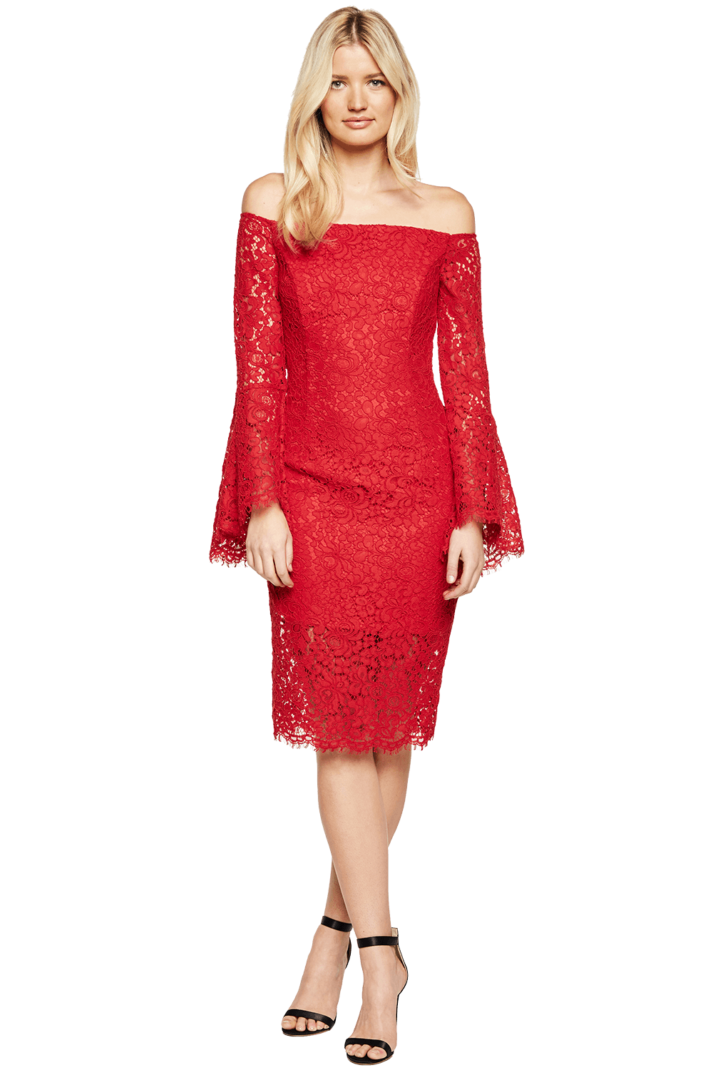 bardot solange lace dress
