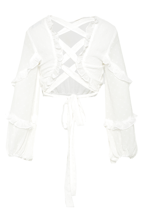 VALENCIA TOP in colour CLOUD DANCER