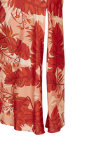 TROPICAL SLIP DRESS in colour MINERAL RED