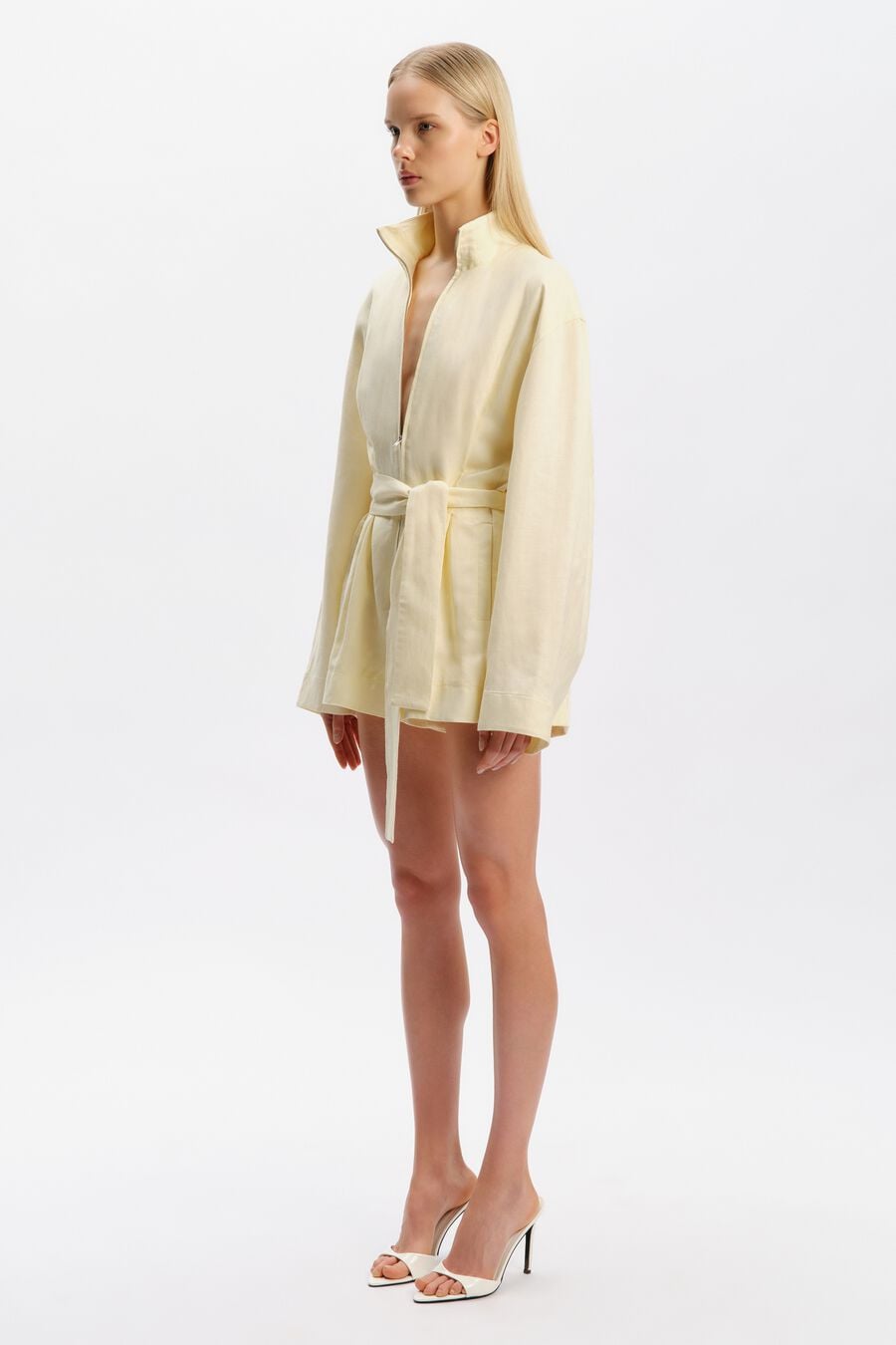 Aeress Linen Blend Playsuit