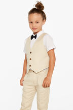 MILES LINEN VEST in colour MOONLIGHT