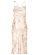 FLORAL SLIP DRESS in colour VANILLA CUSTARD
