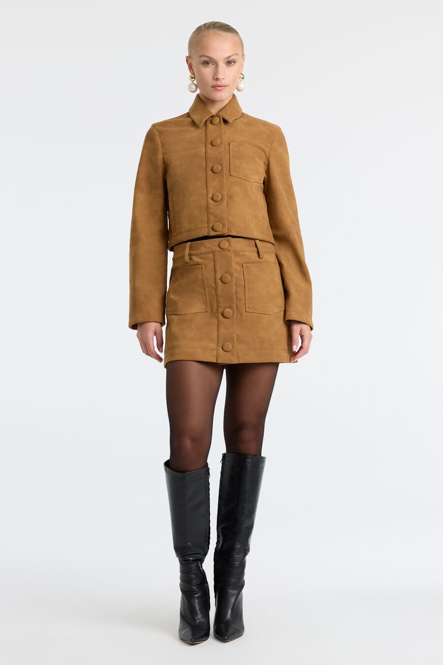 Lorenzo Croc Vegan Suede Shirt