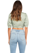 TIFFANY TIE TOP in colour ICEBERG GREEN