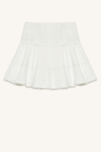 COCO TRIM SKIRT in colour CLOUD DANCER