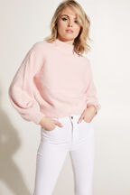 BELL SLEEVE FLUFFY KNIT in colour PINK LADY