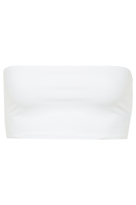BOOB TUBE TOP in colour BRIGHT WHITE