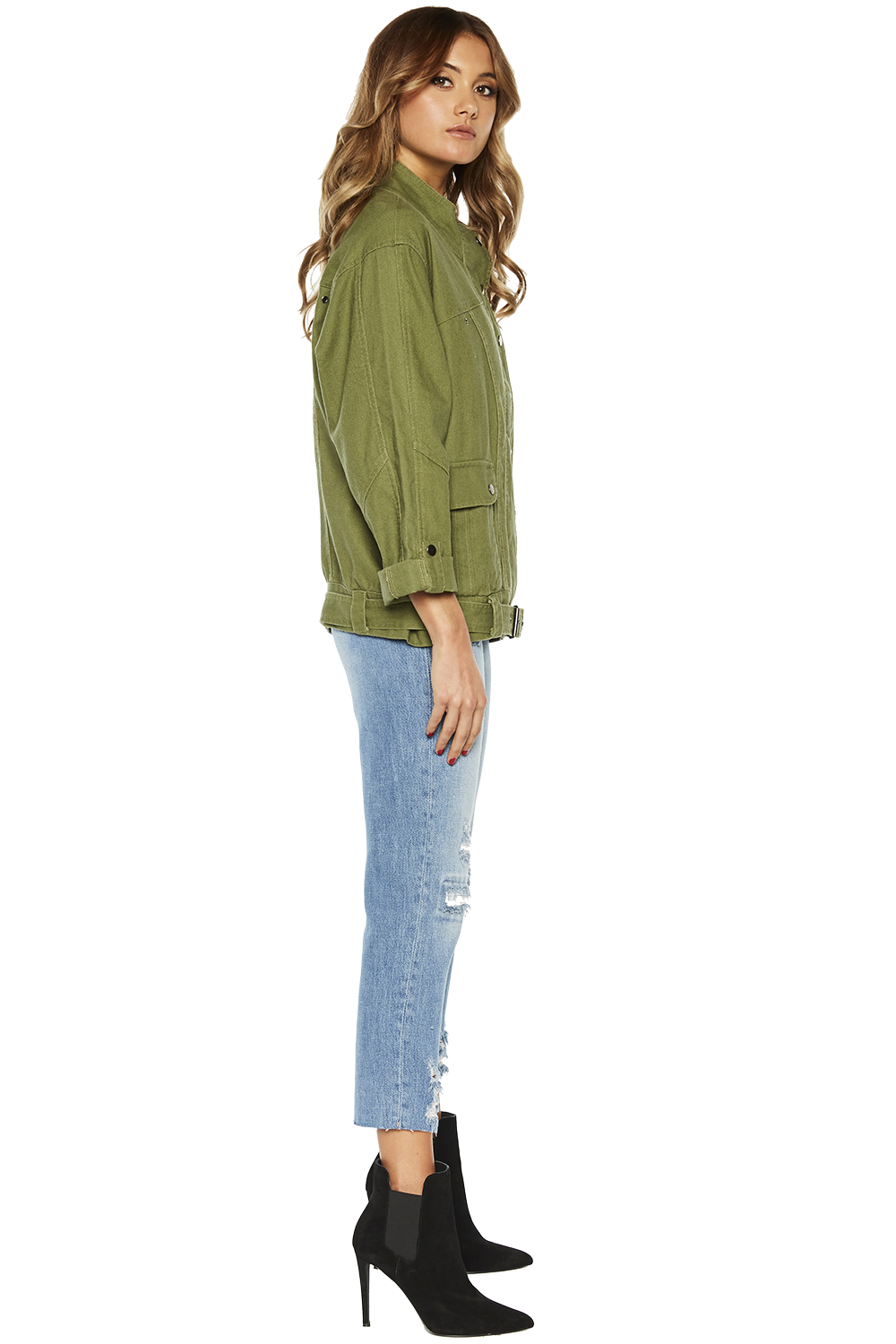 H and m khaki jacket clearance
