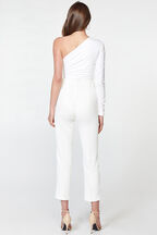THERESE BUCKLE PANT in colour CLOUD DANCER