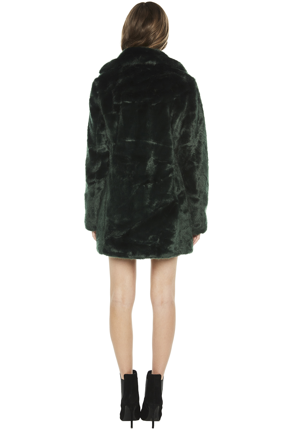 forest green fur jacket