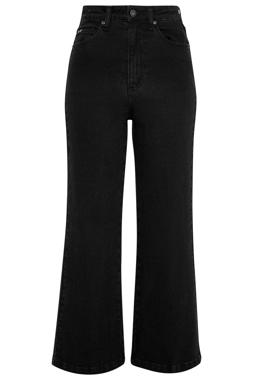 LORA WIDE LEG JEAN in colour CAVIAR